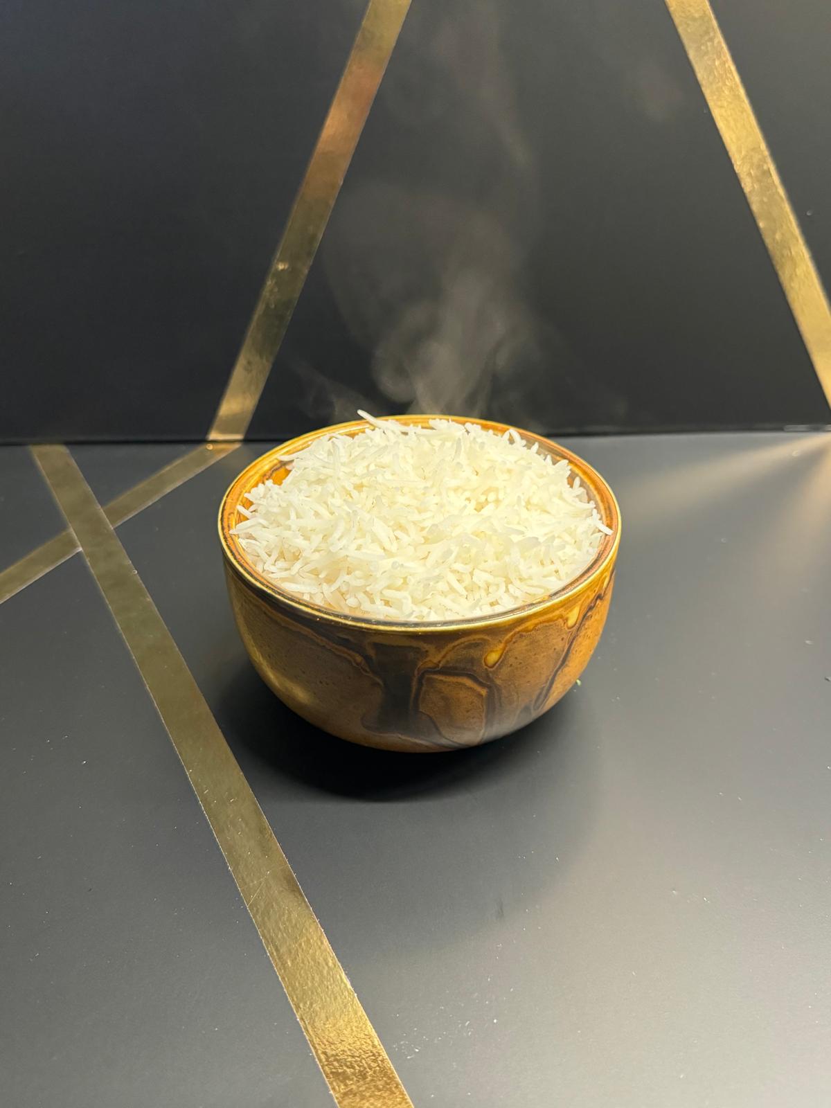 steam white rice