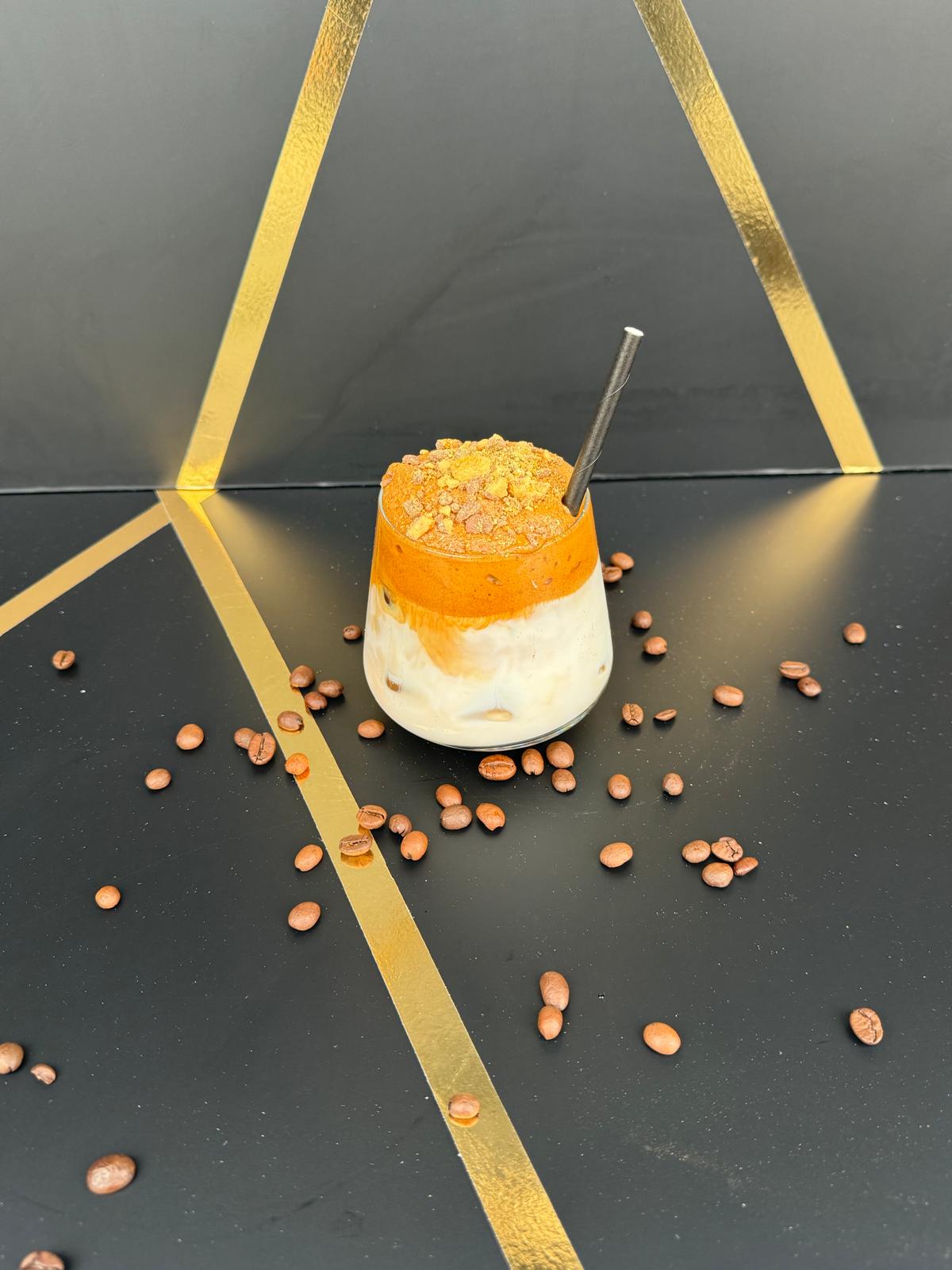crunchy gold ice dalgona